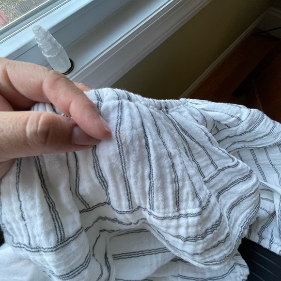 GUC Jens pirate booty white with grey stripes cha cha tube top - Picture 7 of 8